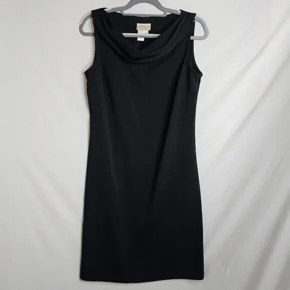 COLDWATER CREEK Y2K Dress BLACK size S Chic Elegant Minimalist Party Sleeveless - Picture 3 of 7